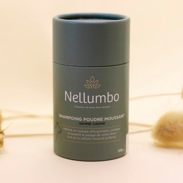 Nellumbo Champoo Espumoso polvo perro