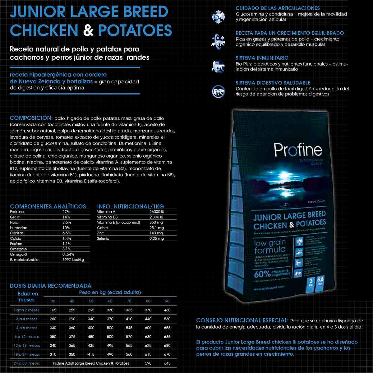 PROFINE JUNIOR LARGE BREED CHICKEN
