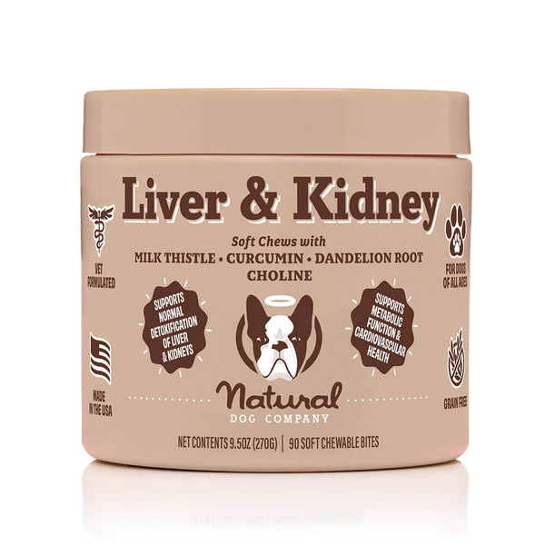 Natural Dog Company Suplemento Liver & Kidney (riñón e hígado)